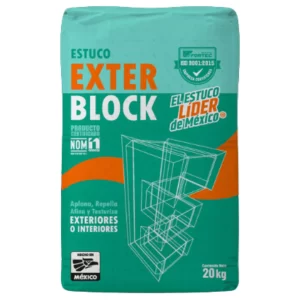 EXTERBLOCK ESTUCO 20 KG